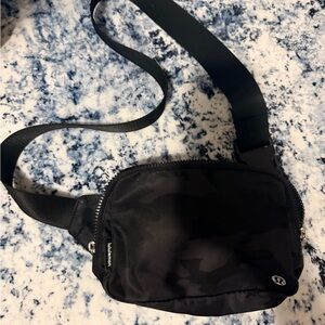Lululemon Camouflage Black Belt Bag